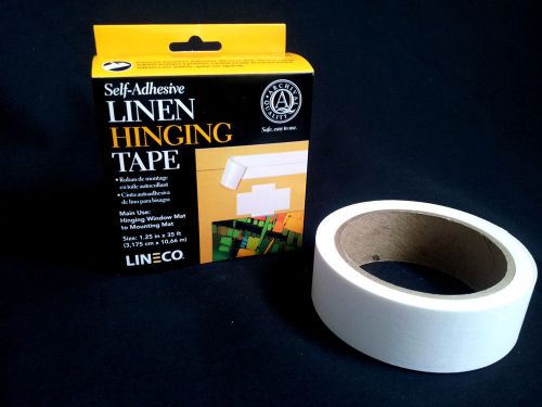 Linen hinging tape acid free mounting art, book repairs &amp; paper artifacts for sale