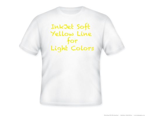 Inkjet soft heat transfer paper for light colors 8.5&#034; x 11&#034; (5 sheets) for sale
