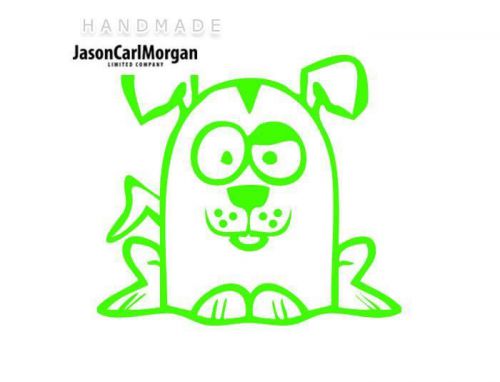 JCM® Iron On Applique Decal, Dog Neon Green