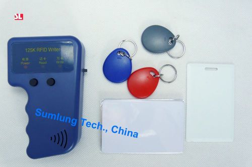 Portable HID Card Copier + Writable Card Key Tag 125KHz RFID Reader Writer Clone