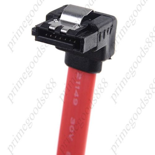30 CM SATA Cable Male to 90 Degree 7 pin Male Data Cable with Locking Clips Cord