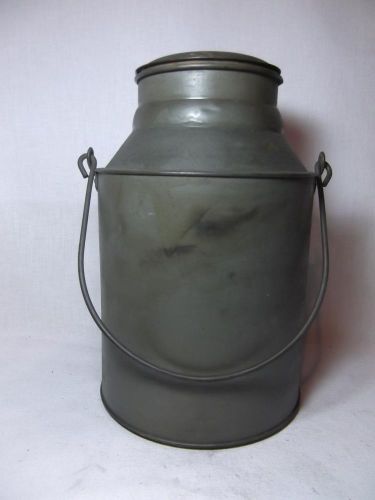Vintage Green Milk Dairy Can pale bucket 13&#034; farm primitive decor