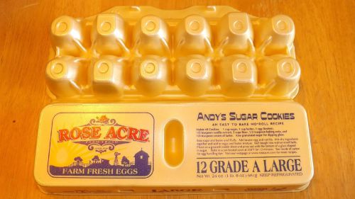 Lot of 50 Foam Egg Cartons 1 Dozen Large Yellow Mostly New