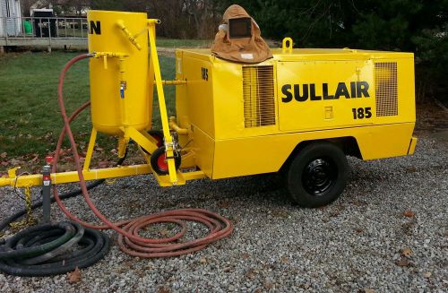 Sullair 185 mobile sandblast rig for sale