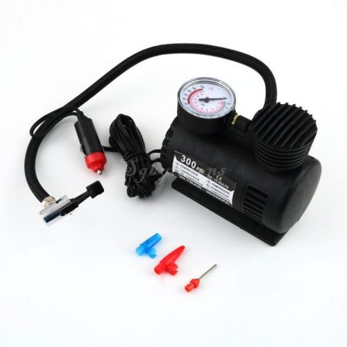Portable 12v auto car electric air compressor tire infaltor pump 300 psi sy for sale