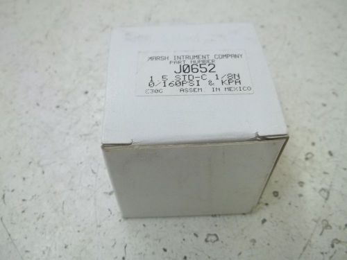 MARSH INSTRUMENT COMPANY J0652 GAUGE 0-160PSI *NEW IN A BOX*