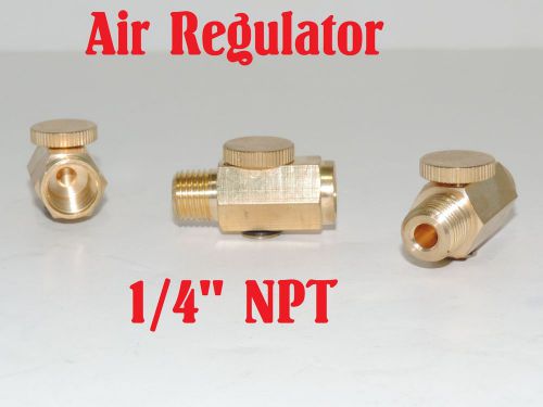 Air Regulator Pressure Adjustable Solid Brass 1/4&#034; NPT Fitting For Air Tools