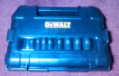 Dewalt 10pc 3/8&#034; drive impact ready socket set dw22838 new for sale