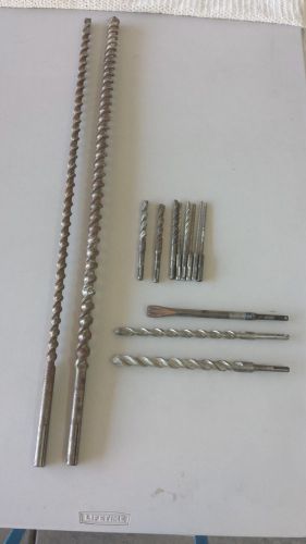 Mixed assortment of bosch sds masonry and concrete drill bits for sale