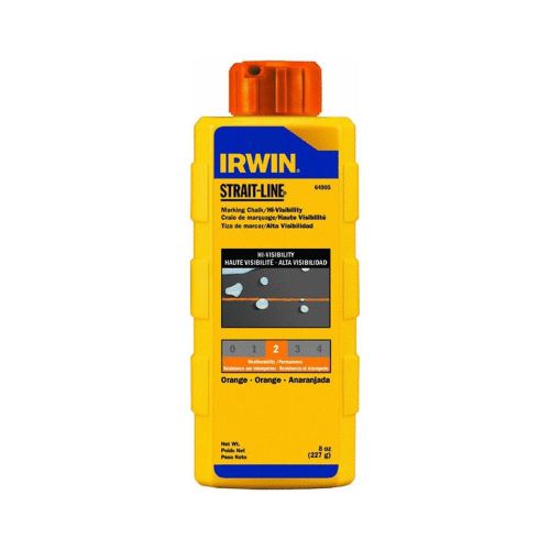 New irwin 64905 hi-visibility marking chalk orange 8 oz. long lasting lines for sale
