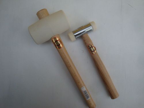 Pair of thor mallets 954w white rubber &amp; 710 32mm nylon faced for assembly work for sale