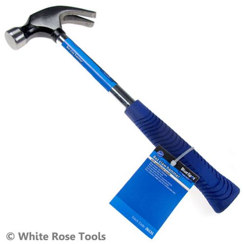 New BlueSpot 26131 8oz Claw Hammer with Steel Handle Nail Puller Tempered Head