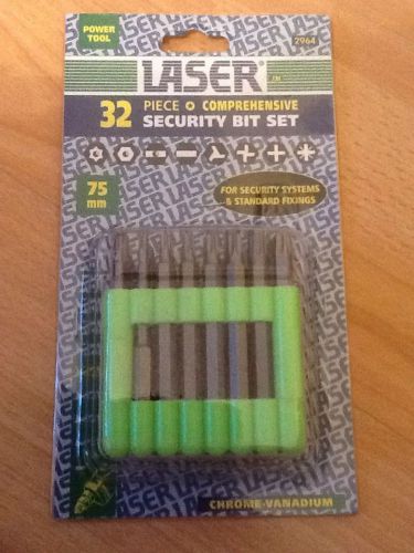 Laser 32 Piece Security Bit Set - New - Winter Sale