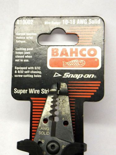 Bahco 810002 Super Wire Strippers 10-18 AWG Solid