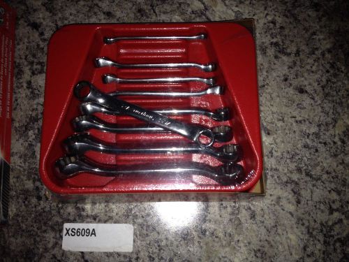 Snap-On Wrench Set, Box, Sht, 10° Offset, 12 Pt 9 pc XS609A NEW!