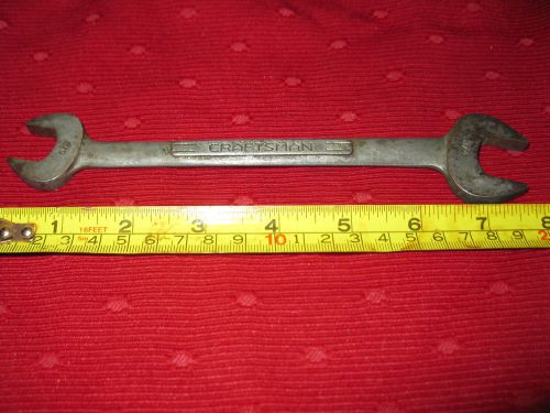 Craftsman 5/8 and 3/4 Inch Open End Wrench  8 Inches Long Forged in U.S.A.