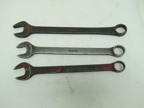 Snap-on GOEXM 3273430 Metric Combination Wrench 18mm 19mm 21mm 12pt Lot of 3 USA