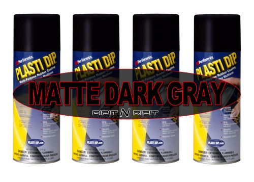 Performix Plasti Dip 4 Pack of Dark Dark Spray Can Rubber Dip Coating 11oz