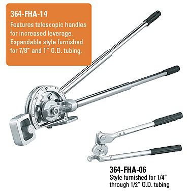 Imperial 1/2&#034; lever-handle tube bender 364-fha-08 for sale