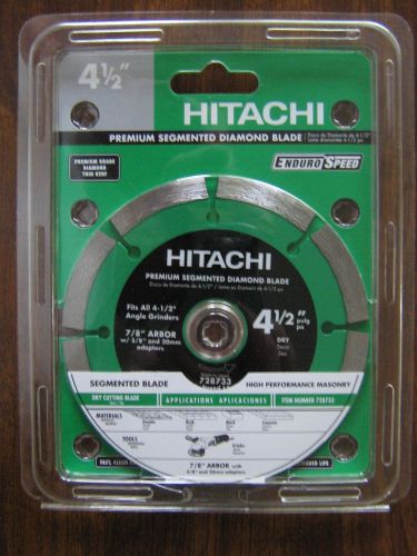 Hitachi 728733  4-1/2&#034; premium segmented diamond blade for sale