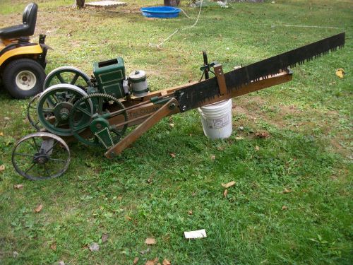 ottawa log saw hit miss engine.very rare &amp; runs great,hit miss,vintage chainsaw