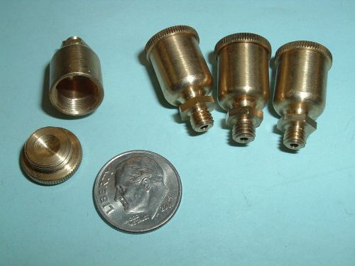 (4) Model Hit &amp; Miss Gas Engine Brass oil cups NEW!