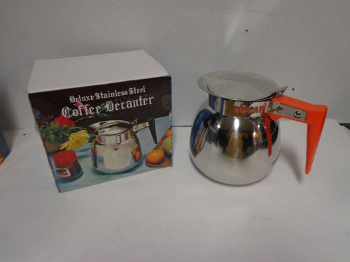 NEW BROWNE-HALCO LC-15 STAINLESS STEEL 64 OZ COFFEE POT DECANTER FITS BUNN