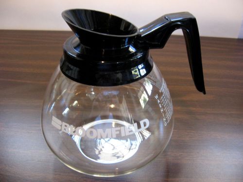 12-Cup Commercial Coffee Pot Decanter Carafe for Bunn Brewers - Regular Black