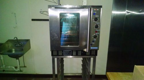 Moffat full size G32MS True Bake Convection oven with steam and rack/stand.