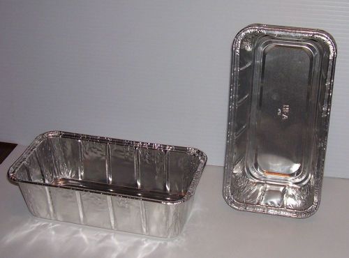 Handi foil 31630 aluminum baking pan, #2 loaf, 8 x 3 7/8 x 2 19/32, 200/carton for sale