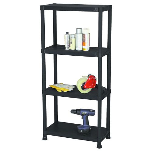 New black commercial 4-tier shelf shelving rack for sale