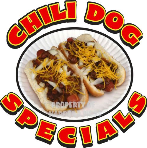 Chili Dog Specials Decal 14&#034; HotDog Hot Dogs Concession Food Truck Vinyl Sticker