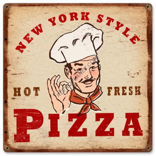 New york style pizza vintage sign for sale