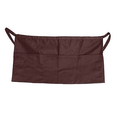 Unisex 4 pocket burgundy waist apron for restaurant, commerical, or residential for sale