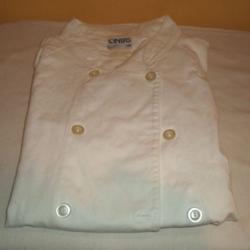 CINTAS Chef Shirt Coat, long sleeves, white, size 2XL