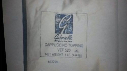 Gabriella CAPPUCCINO TOPPING case of 12/1LB bags Free shipping!