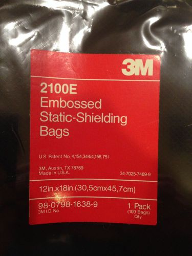 3M 2100E - 12x18 Embossed Static Shielding Bag - 100 BAGS