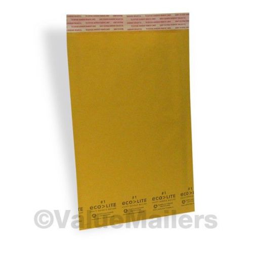 100 #1 7.25x12 Kraft ^ USA Bubble Mailers Padded Envelopes Self Seal (Ecolite)