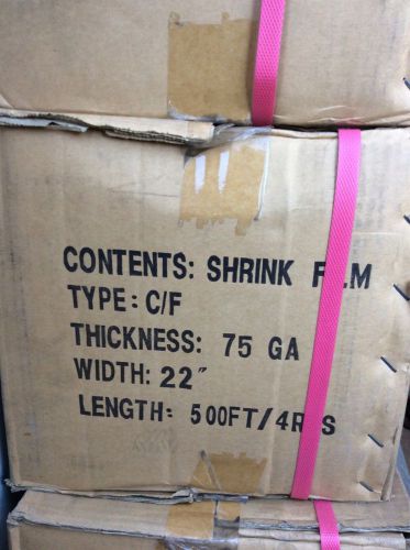 Shrink film 1 case 4 /. 500 ft rolls 75 gauge
