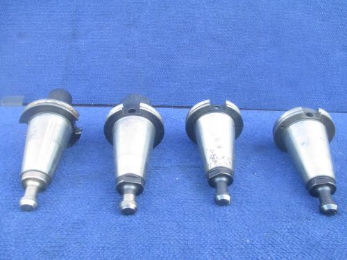 #T37 Lot of 4 TSD Universal #100 CAT 50 Collect Chuck CNC Flange Tool Holder