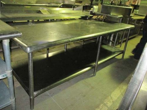 96&#034; stainless steel work table with undershelf for sale