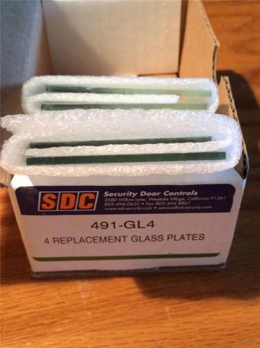Sdc 491-gl4 emergency release glass replacement 4 pieces *new in box* for sale
