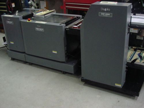 DUPLO DSF2000 BOOKLETMAKER PRODUCES BOOKLETS w/ PRE-COLLATED DIGITALLY PRINTED