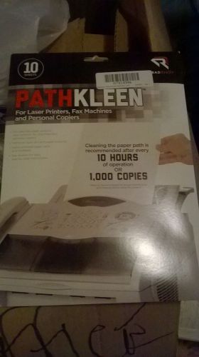RR1237 Read Right Pathkleen Laser Printer Cleaning Sheets 8.5 X 11 Inches 10