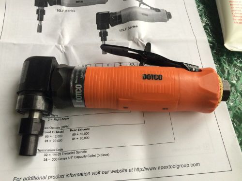 Dotco usa 12lf280-36 0.4hp right angle die grinder 12,000rpm 1/4&#034; collet new! for sale