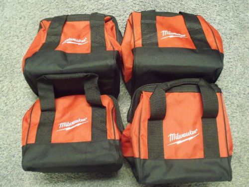 M18 Milwaukee Lithium-Ion Contractor 2 Tool Bags Lot of 4 Tote New 10x11x12