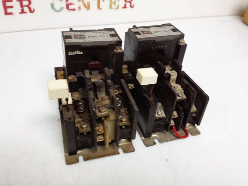 Lot of 2 cutler hammer a10b-1 nema size 0 contact kit 6-22-2 120v60cy 1887-1 for sale