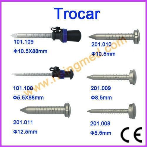 Trocar &amp; Cannula Screw Ф5.5mm Ф8.5mm Ф10.5mm Ф12.5mm Laparoscopy WITH WARRANTY