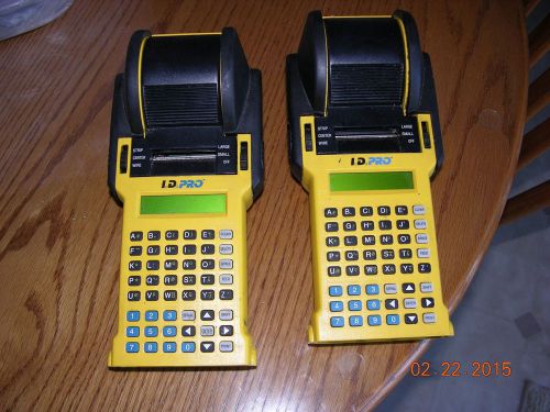 2 BRADY ID PRO PRINTER LABELER FOR PARTS