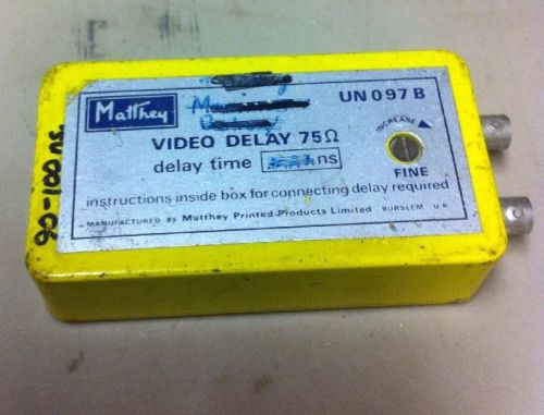 Matthey Video Delay 75 UN 097 B  (D4)